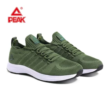 Tepe erkekler Sneakers koşu ayakkabıları nefes örgü üst kaymaz taban hafif koşu Yoga eğitim ayakkabı çift ayakkabı