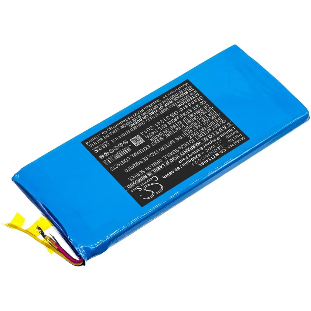 Imagem -02 - Cameron Sino Bateria para Micsig Sec50761702s Sto1000 To1000 To1104 Mais 8200mah 60.68wh