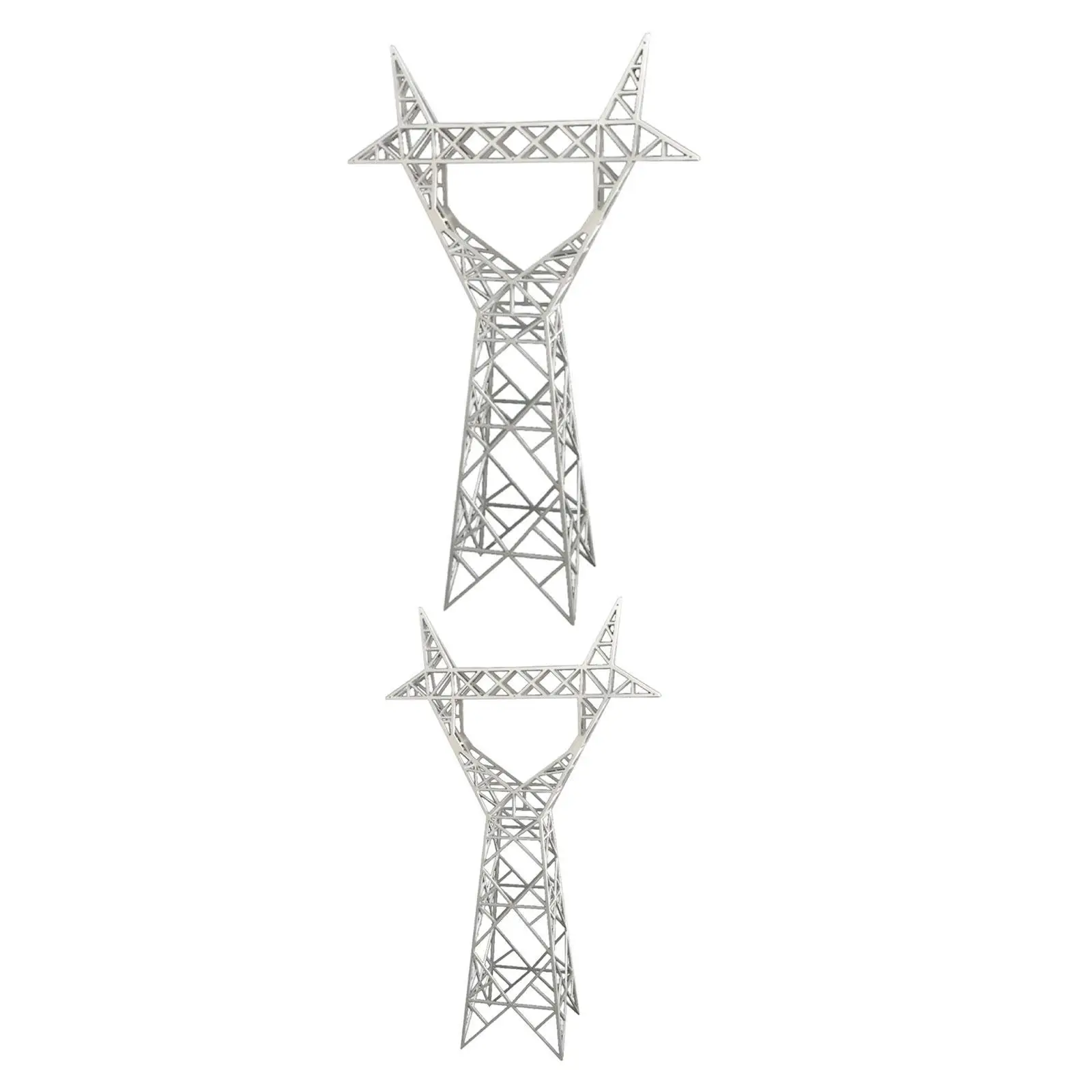 Unique High Voltage Tower Decorative Diorama Plastic Miniature for Micro Landscape Presentation