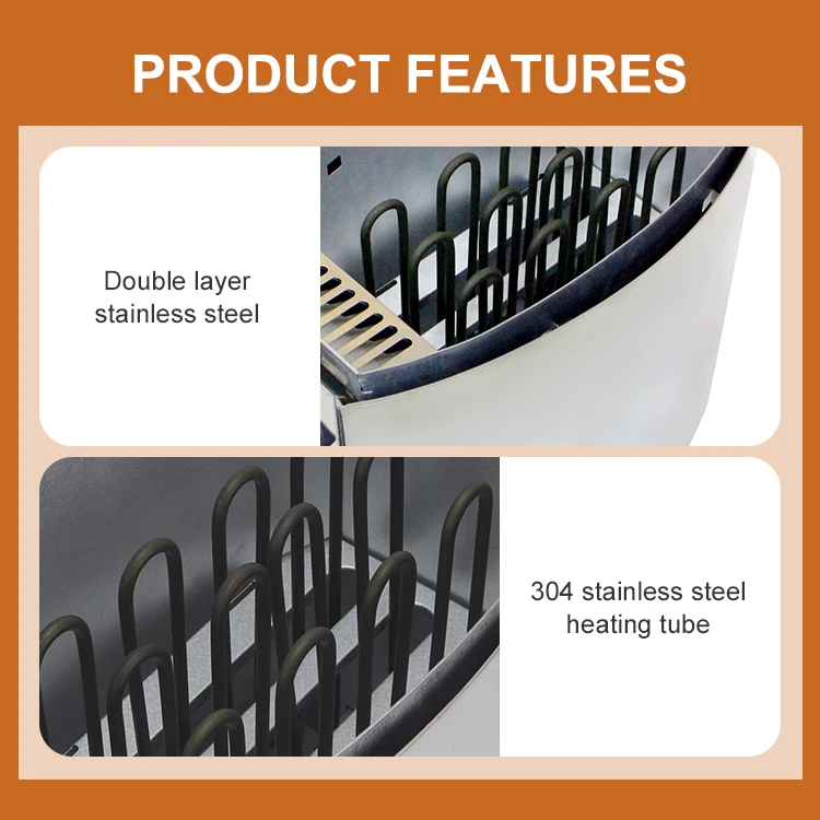 FANLAN أفضل سعر سخان ساونا كهربائي حديث 3KW-9KW للبخار الجاف #6