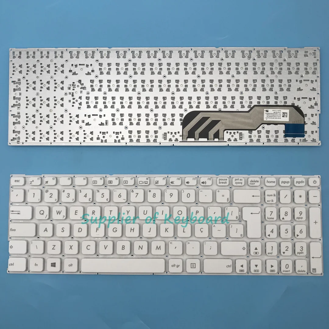 NEW Brazilian Portuguese/Spanish/French/UK Keyboard For Asus A541 A541S A541SA A541SC A541U A541UA A541UV Black/White