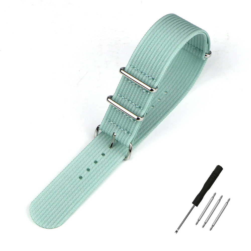 Nylon-Uhrenarmband, geripptes Armband, 16 mm, 18 mm, 19 mm, 20 mm, 22 mm, 24 mm, Ersatz für Militär-Ballistikgewebe, Premium-Uhrenarmband-Zubehör – Detail 10