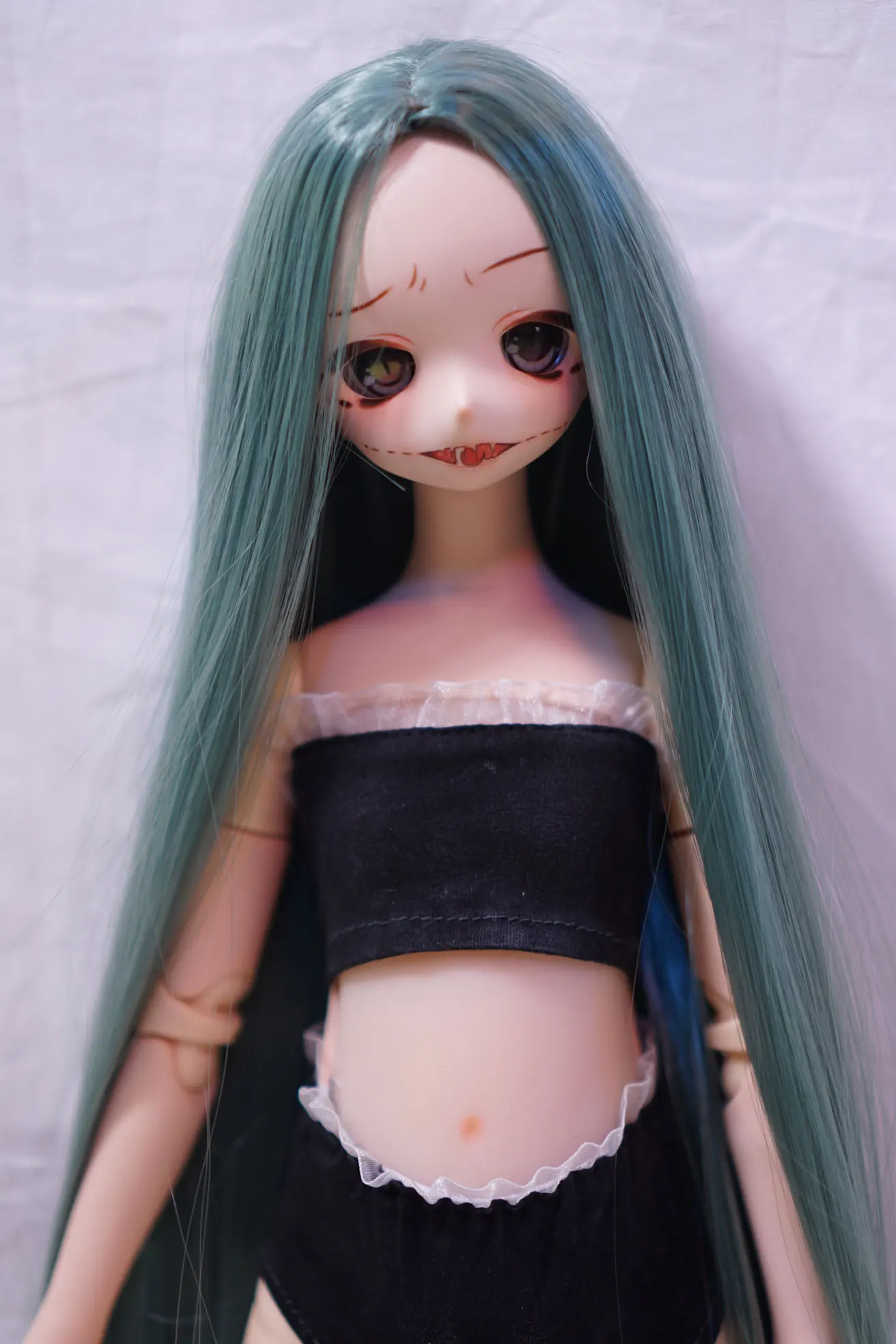 HuanChun 1/3 Size 58CM BJD Customizable Japanese Anime Ghost Bride Silicone Doll With Skeleton Lovely Action Figure