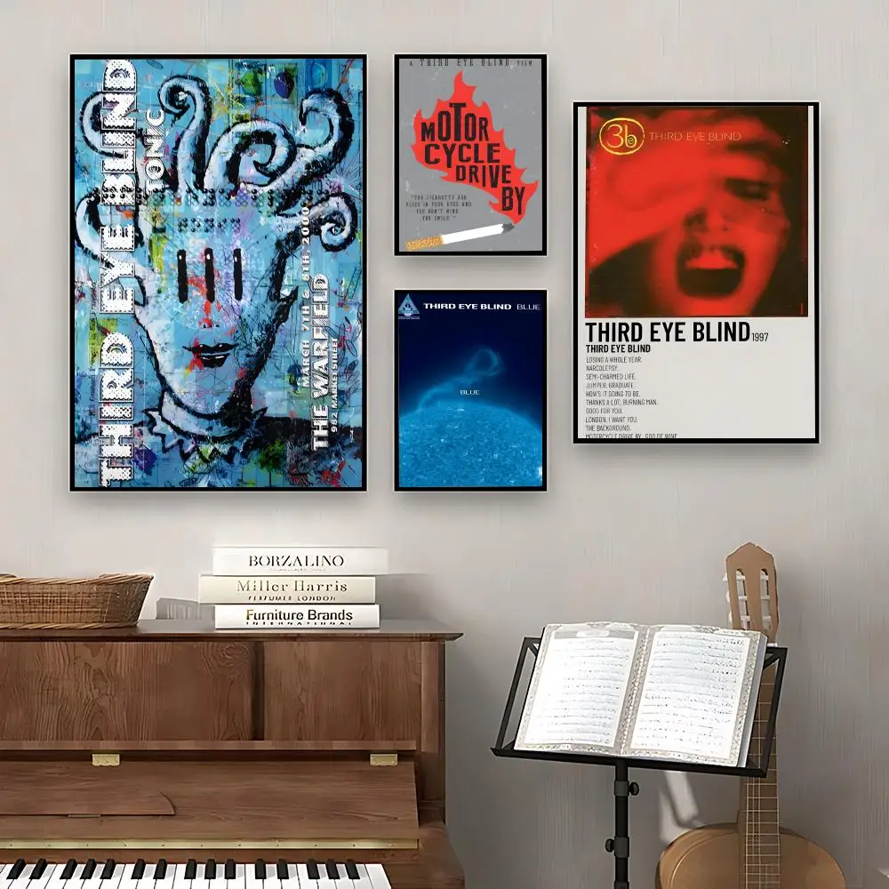 music T-Third Eye Blind Poster Modern Minimalism Aesthetic Art Prints Bedroom Kitchen Home Decor Art Poster Gifts
