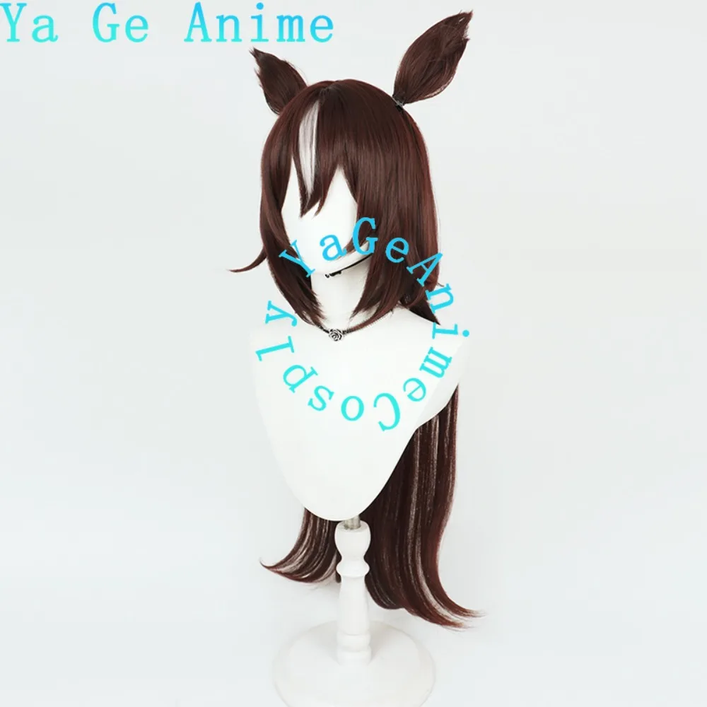 Wig Cosplay Anime Dan Game Halloween Live Show Uma Musume Pretty Derby Sirius Symboli Dengan Telinga Dan Ekor