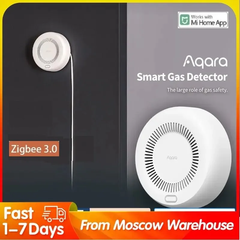 

Детектор природного газа Aqara Zigbee, сигнализация об утечке газа, интеллектуальная связь, безопасность умного дома для Xiaomi Mijia Mi, домашнее приложение