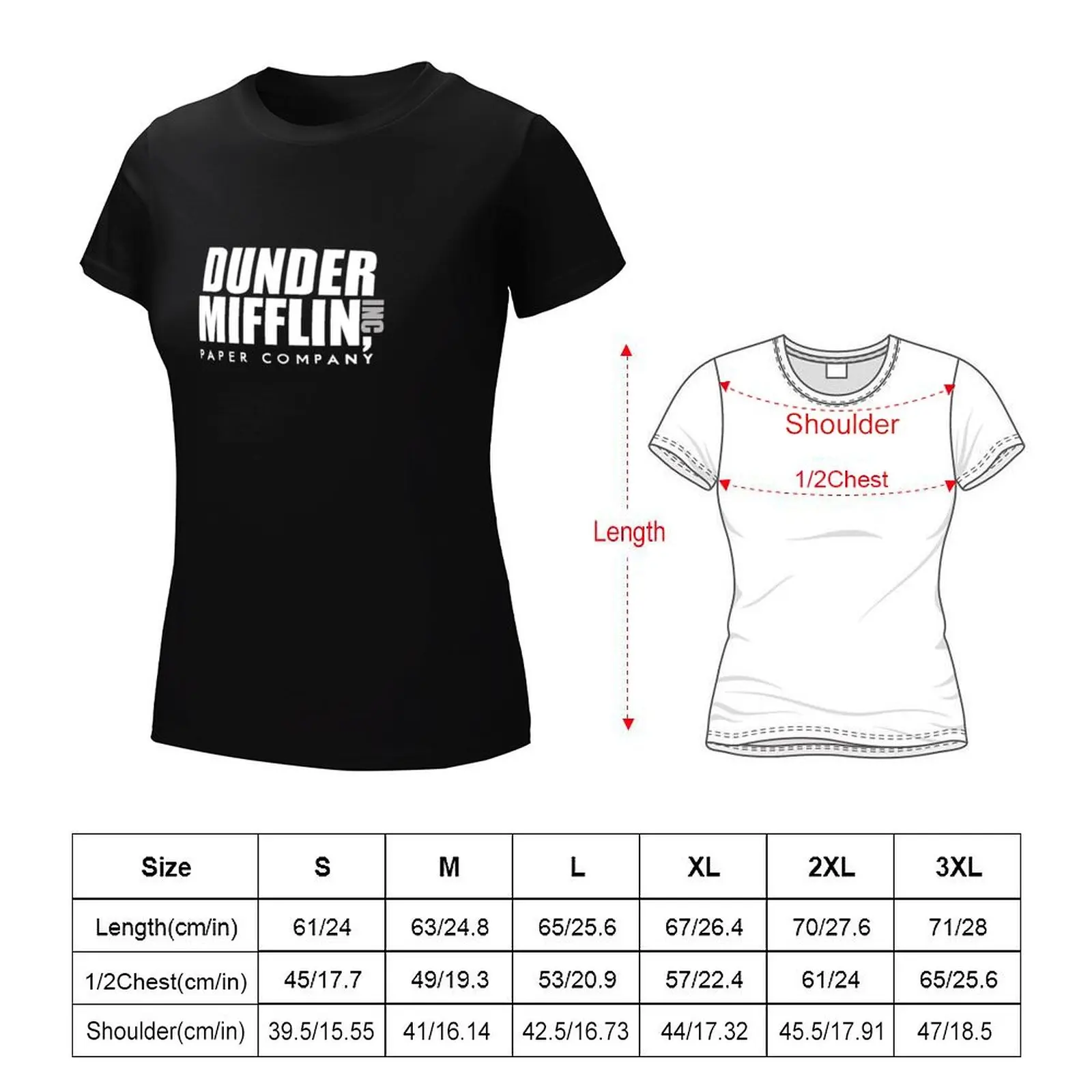 DUNDER MIFFLIN T-Shirt tees plus size tops Short sleeve tee cute clothes tops Women