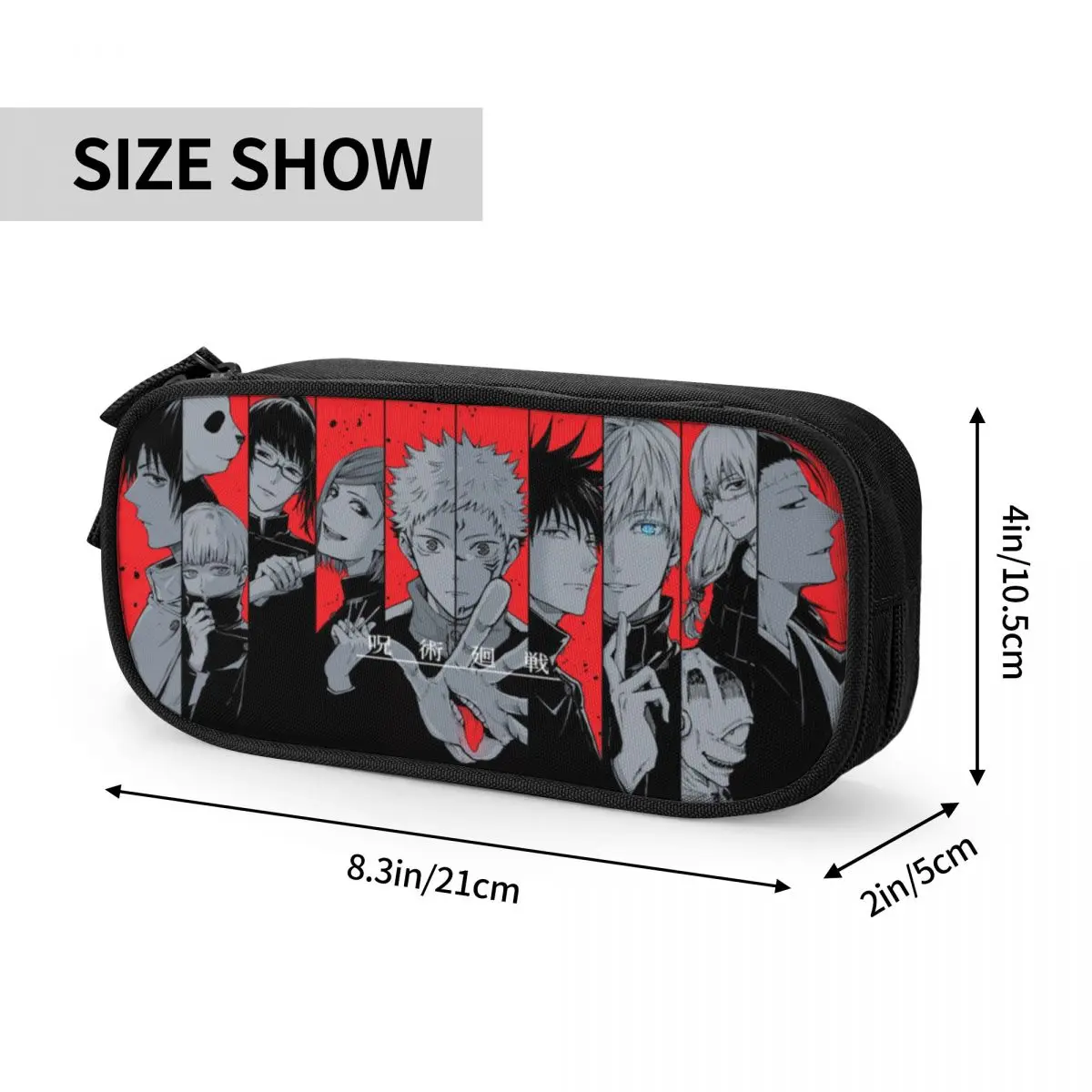 Jujutsu Kaisen Pencil Case Fashion Gojo Satoru Pen Bags Student Big Capacity School Supplies Gift Pencilcases