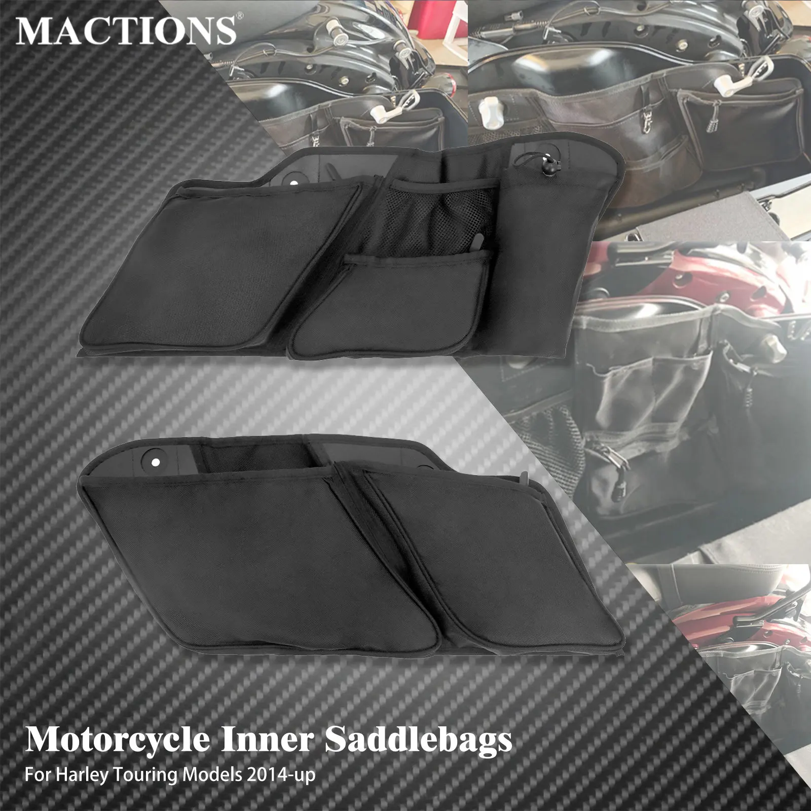 Wewnętrzne torby na narzędzia motocyklowe wkładki organizator przechowywanie sakwa dla Harley Touring Road King FLHR Street Electra Glide FLHX 14-UP