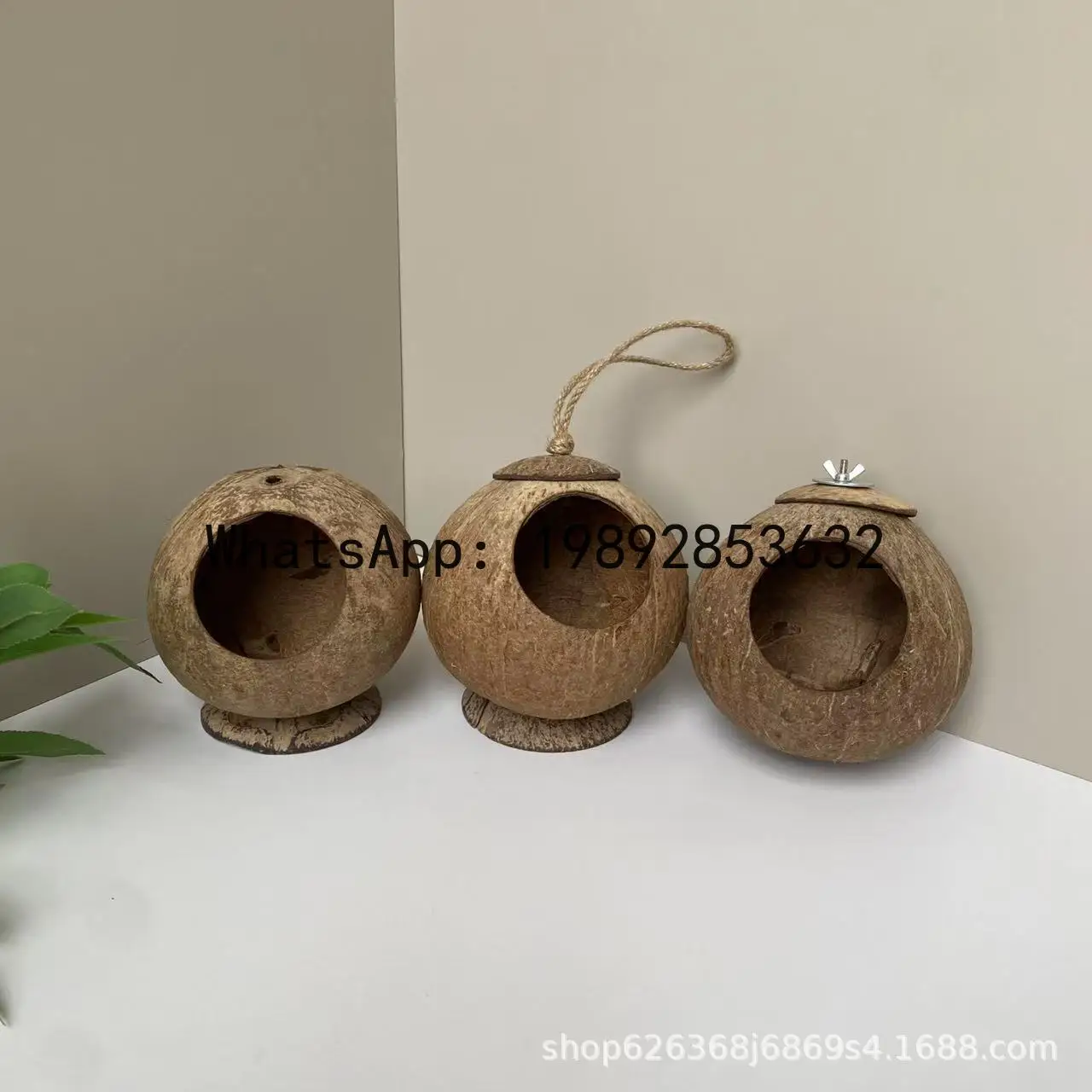 

Coconut shell hamster tiger skin peony bird pearl embroidered eye coconut shell bird nest warm bird nest pet