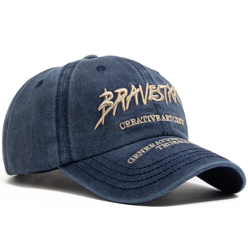 Casquette de baseball brodée en coton pour hommes et femmes, haut souple, casquettes décontractées, visière de voyage rétro, chapeaux de sports d'été, chapeau de camionneur, mode