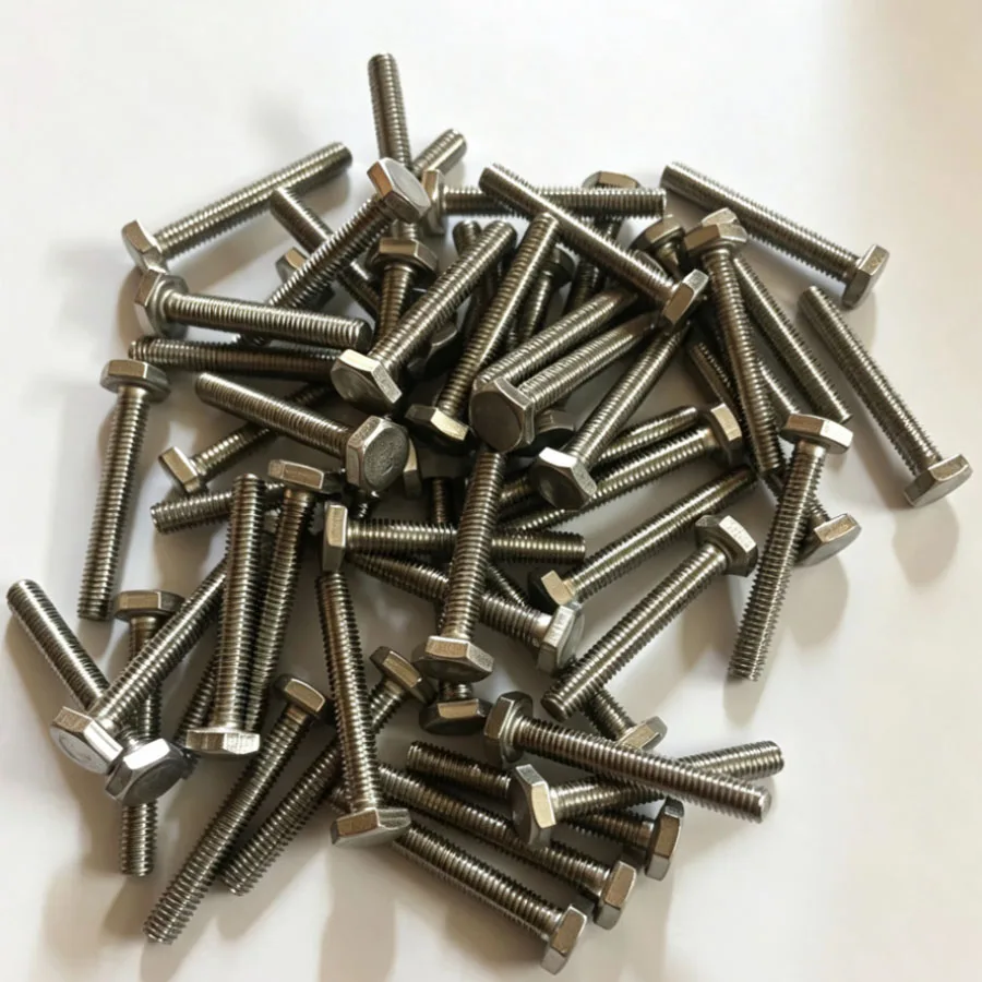 

5/16-24 UNF DIN933 Standard SUS304 Stainless Steel Hex Head Bolts Full Threaded Up To The Head Industrial External Hex Fasteners