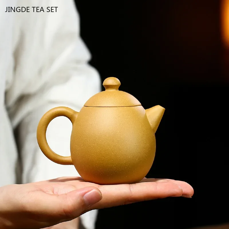 1PCS 180ml Chinese Yixing Purple Clay Tea Pot Section Mud Dragon Egg Teapot Filter Beauty Tea Infuser Zisha Tea Accessories - view 3