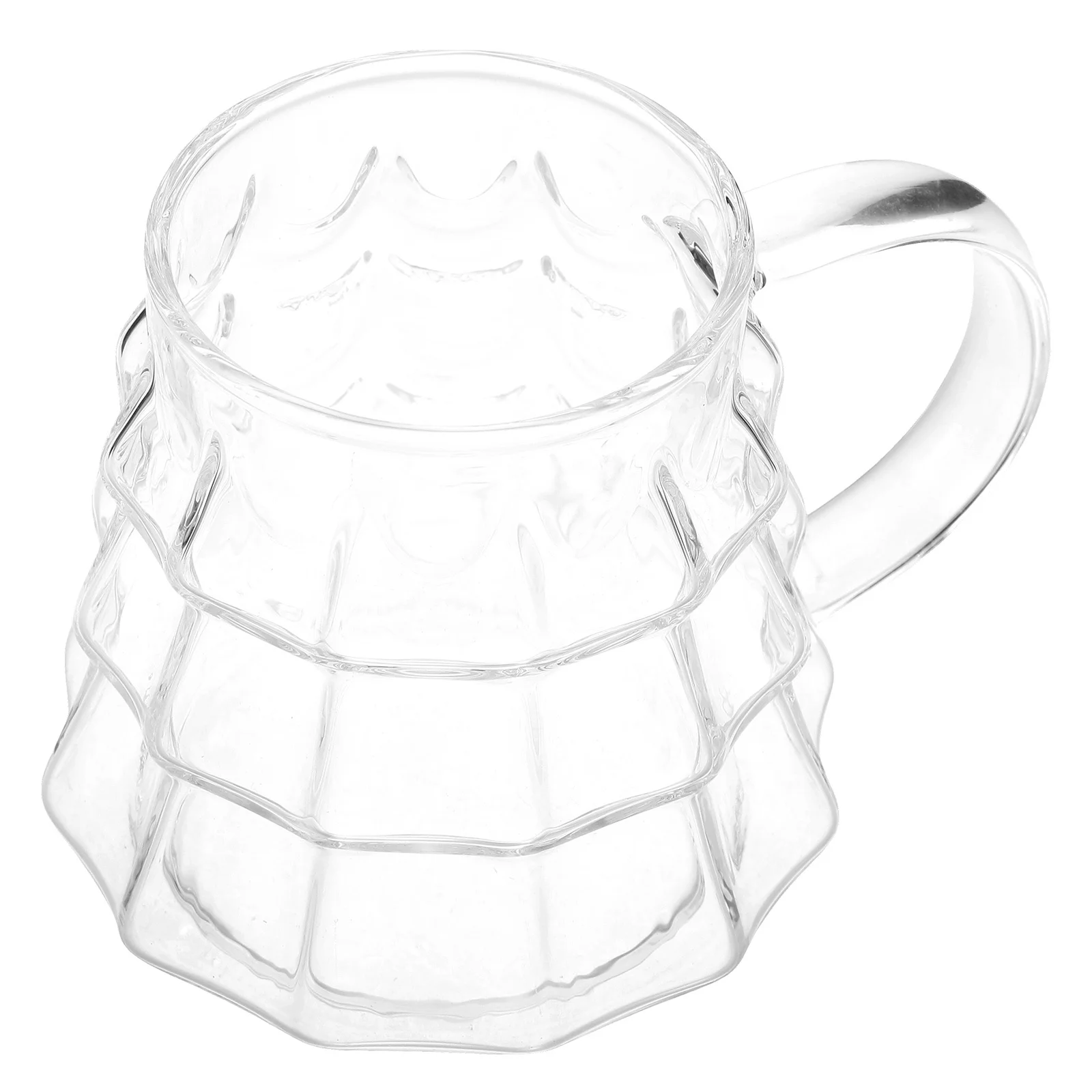 

High Borosilicate Clear Glass Christmas Coffee Mug Handle Holiday Milk Cup Festive Creative Tree Shaped Tea Cups for Hot Drinks