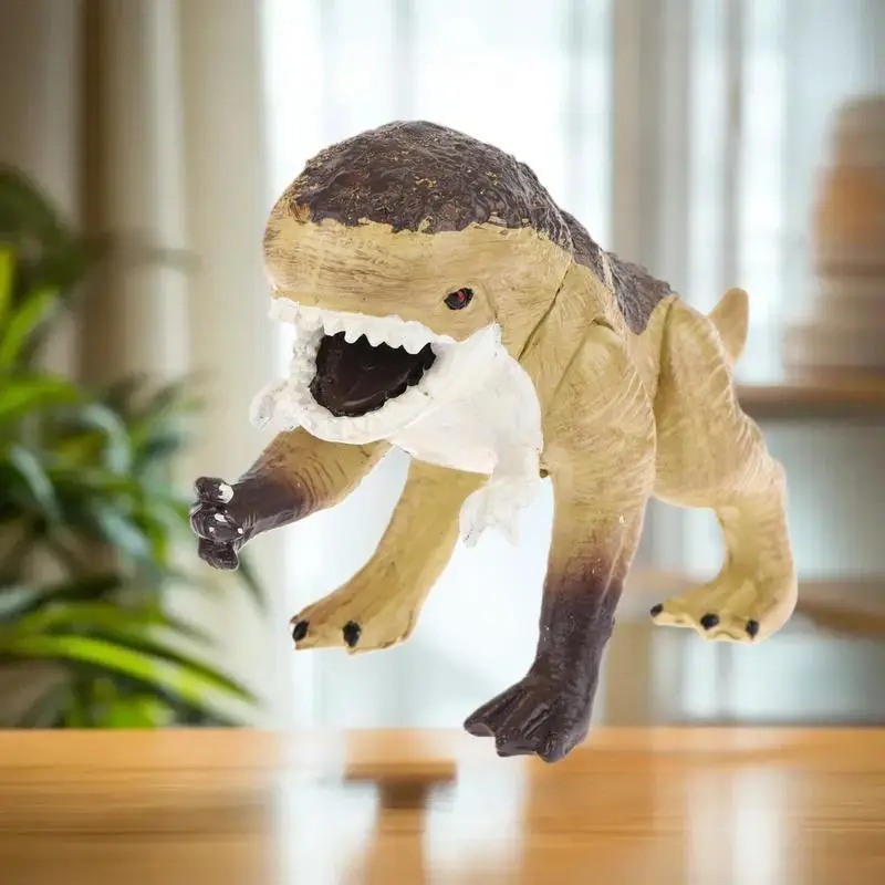Ornamento da scrivania realistico con dinosauro T-Rex, giocattolo con action figure in resina, scelta da collezione, perfetto per il compleanno dei ragazzi