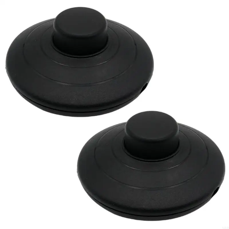 2PCS SHOD FOOT BEOTS Vòng tròn Bàn đạp chân Công tắc với bước trên nút Nút đặt lại nút chuyển đổi trực tuyến N2UD