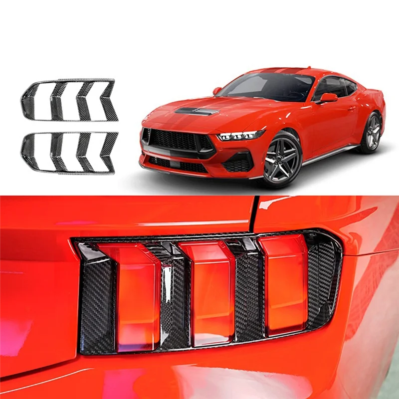 

Reliable-Car Exterior Accessories Taillight Brow Frame Carbon Fiber Accessories For Ford Mustang GT 2024