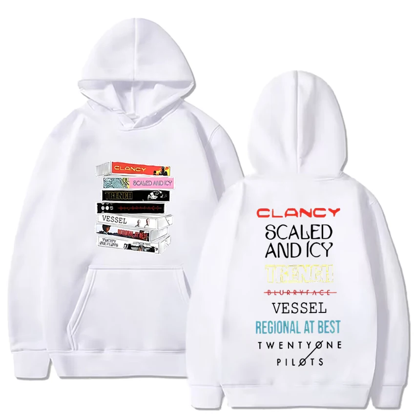 Twenty One Pilots Band Music Album Hoodie Men Women's Fashion oversized Hooded Sweatshirts Street Rock Hip Hop Vintage Pullovers