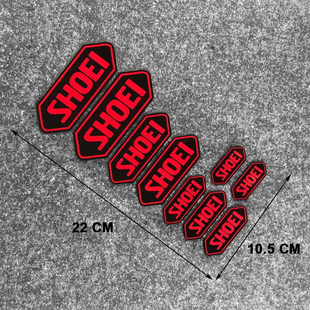 SHOEI 헬멧 스티커에 대한 반사 색상 오토바이 개조 방수 장식 범용 액세서리