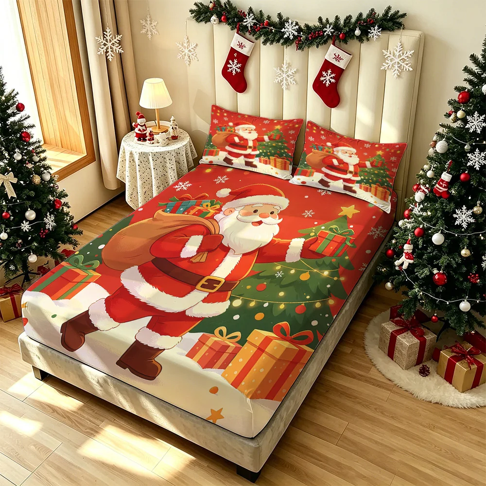 3PCS Hand Drawn Strawberry Fruit Duvet Cover Set Without Filling 1 Duvet Cover 2 Pillowcases Soft Machine Washable Bedding Fo
