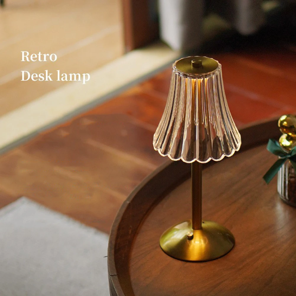 

Acrylic Nightstand Lamps Rechargeable Touch Control Decorative Night Lights Adjustable Dimmable for Home Furnishing Decoration