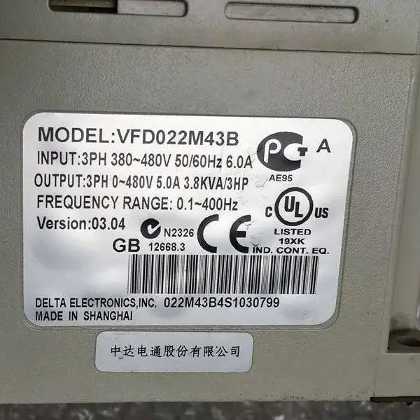 

1pc Vfd022m43b Ac Motor Driver Plc Module Brand New Original Spot