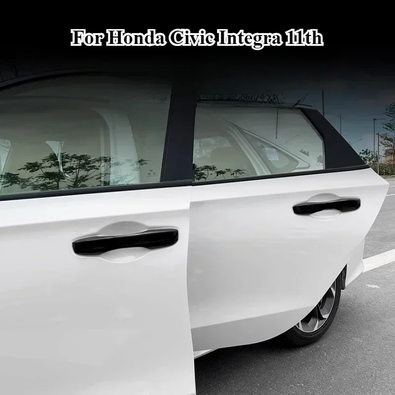 Car Door Handle Door Bowl Handle Decoration Sticker For Honda Civic Integra 11th Car Special Modification Accessories Para Auto