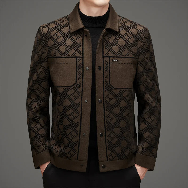 

Luxury Mens Down Jacket Business Casual Office Lightweight Padded Jacket Outdoor Cold Resistant Winter Down Coat