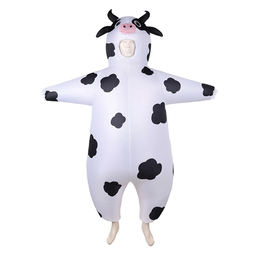 Adult Cow Inflatable Costume Cartoon Crocodile Fruit Avocado Cosplay Clothing Blowup Fancy Party Halloween Carnival Party Suit
