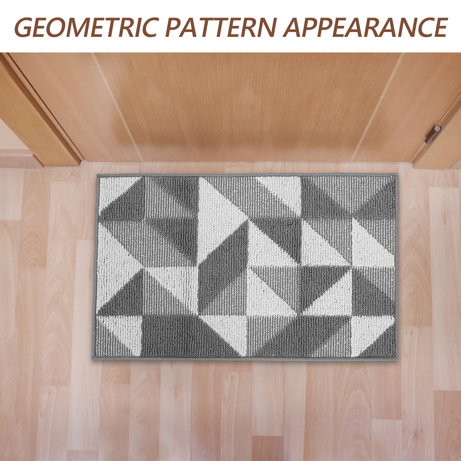 

Geometric Style Entrance Washable Non-Slip Entry Rug Decorative Floor For Home Entryway Anti-Skid Door Water Absorption Floor