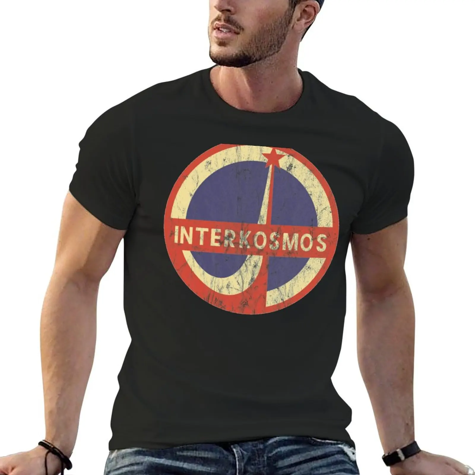 Interkosmos Russian Space Program Logo T-Shirt graphic t shirts vintage graphic tee t shirt men