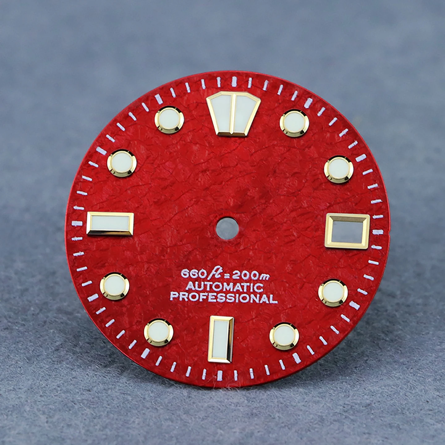 SEAGIS 28.5mm Watch Dial NH35 Movement Dial YM Mod Ice Crystal Texture Blue Luminous Watch Accessories Customize Logo