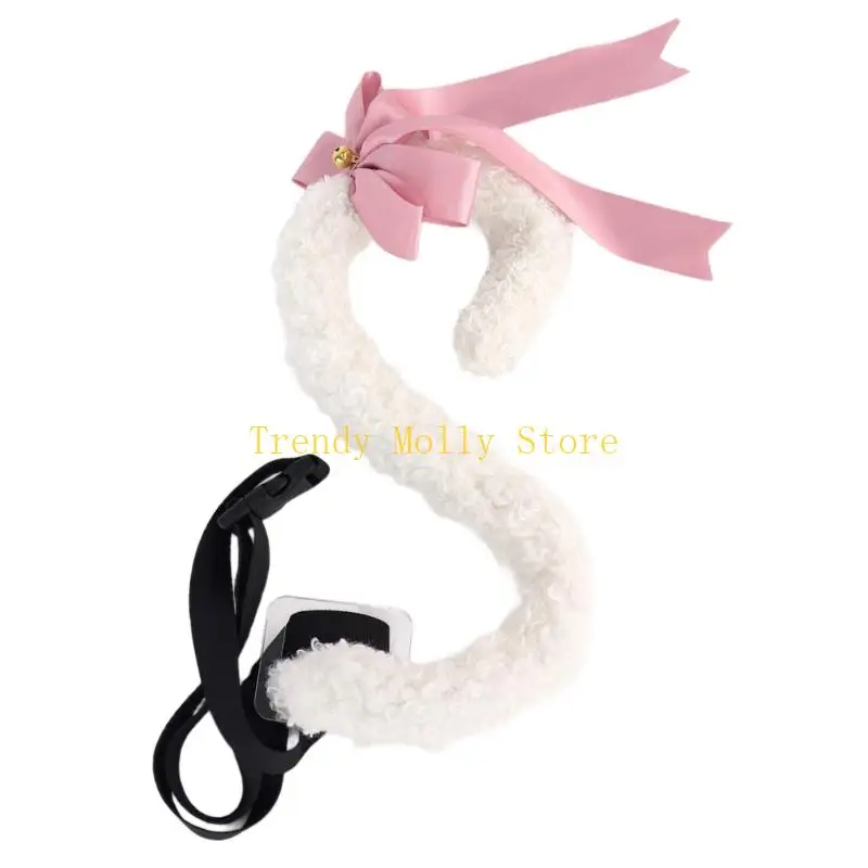 N5KB pièces Queue Oreilles En Peluche Fausse Fourrure Animaux Renards Loup Chats Costume Halloween Déguisement Costume