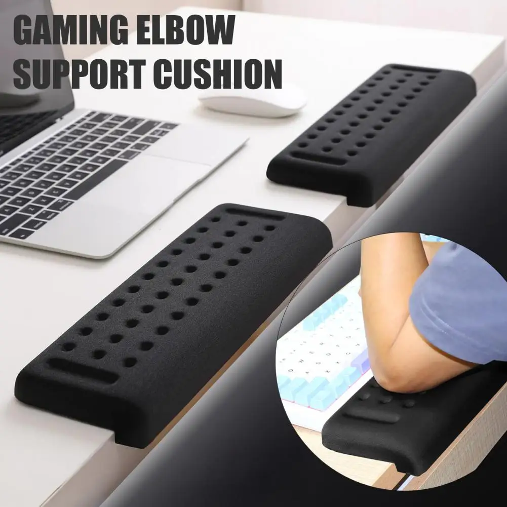 2Pcs L-Shaped Mouse Pad Desk Elbow Pad Ergonomic Memory Foam Elbow Support Padding Wrist Elbow Arm Rest Office Desk Edge Cushion