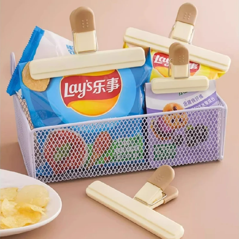 Food Sealing Clamp for Plastic Bag Freshness Preservation Snack Clamp Milk Powder Tea Leaf Sealer for Kitchen Home Use