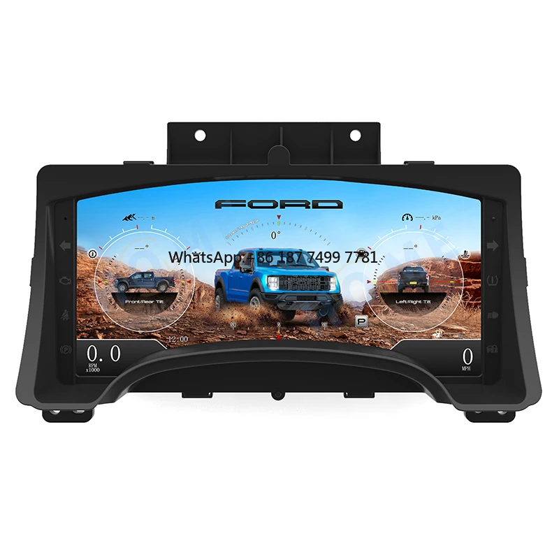 

12.3 Inch Digital Cluster LCD Instrument Panel for . F150 Raptor 2009-2014 GPS Odometer Speedometer Retrofit Accessories