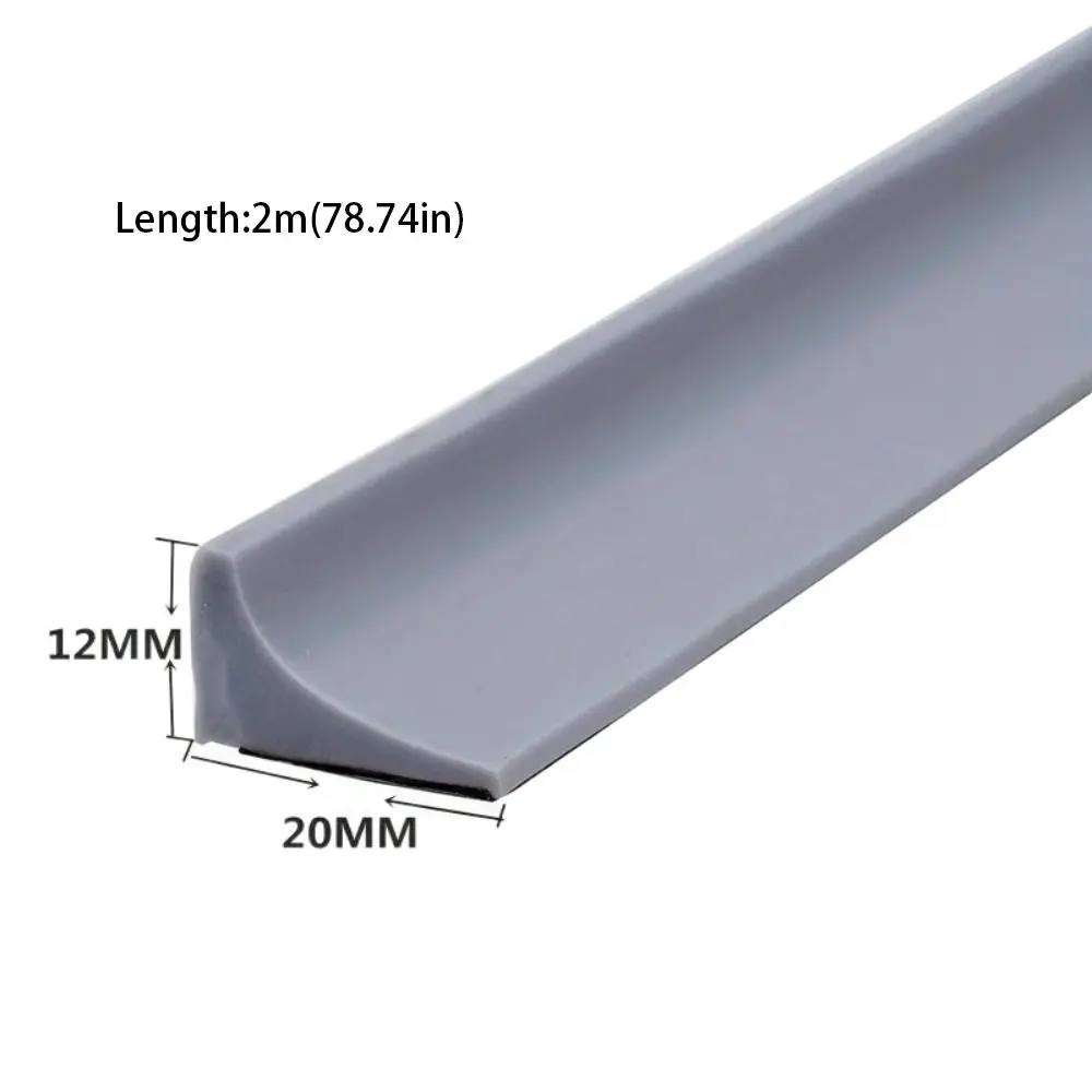 Durable Self-adhesive Water Retaining Strip Separation Shower Dam Kitchen Countertop Accessory Bendable Flood Barriers Kitchen