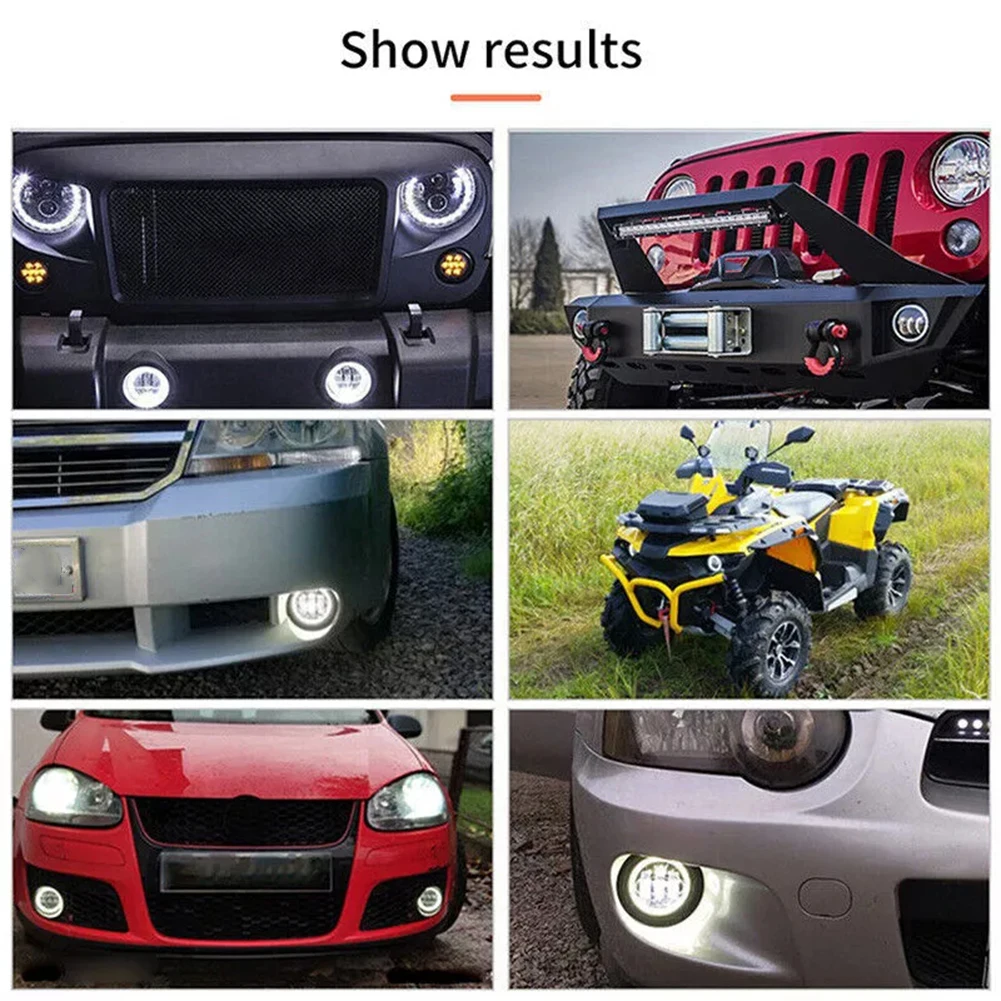 High Universality Fitment 4 Inch LED Fog Lights for Jeep For Wrangler 9717 Built to Withstand Harsh Conditions