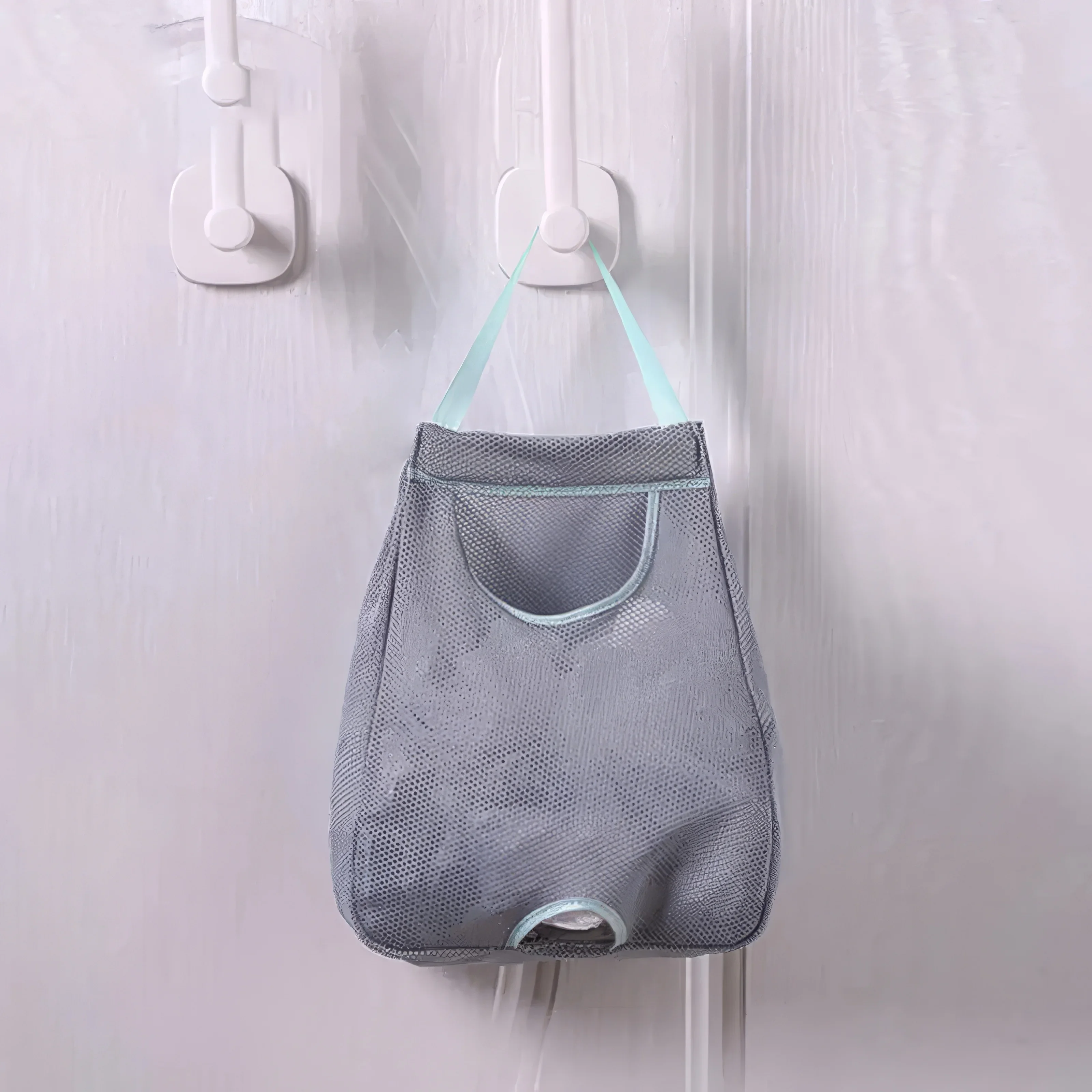 1 Gray Multi-purpose Mesh Storage Bag, Sturdy and Durable, Lightweight and Portable, Suitable for Storing Candies and Cards
