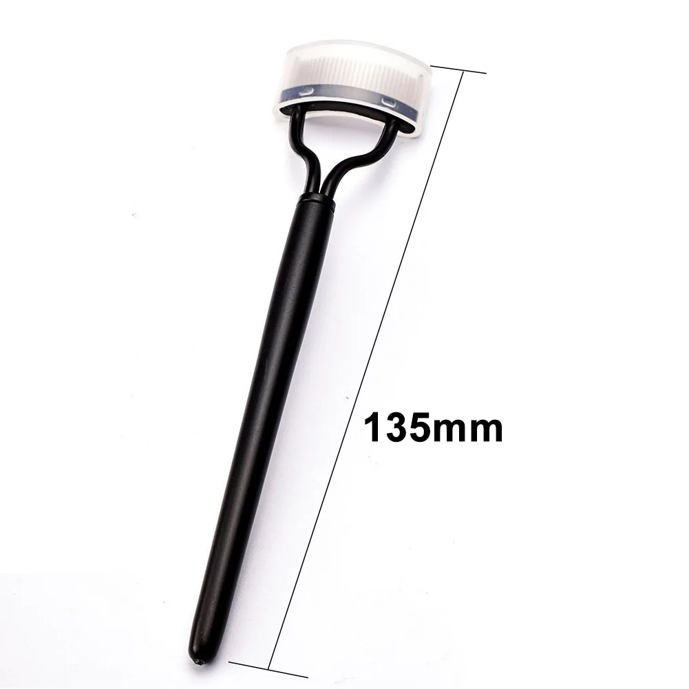 Black Metal Eyelash Curler, Brush Comb, Separador de Lash Portátil, Dobrável Mascara Curl, Maquiagem Beleza, Ferramenta Cosmética, 1 Pc, 2Pcs