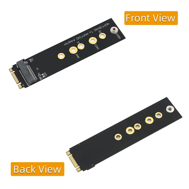 الإصدار الجديد M.2 (NGFF) مفتاح B + M إلى مفتاح M محول لحافلة PCI-E SSD يدعم 2242/2260/2280 نوع M.2 مفتاح M SSD البعد Z