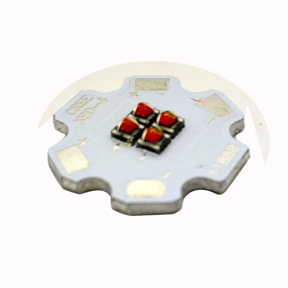 5pcs XBD 4Chip 4LEDs XB-D 12V Red Blue Green Cool White Warm white Neutral white 12W High Power LED Emitter on 20mm Star PCB