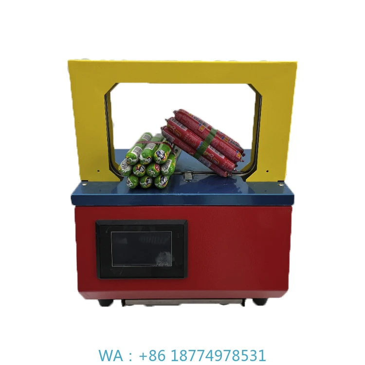 Banknote Banding Machine Daily Necessities Automatic Baling Press  OPP Film and Paper Strapping Machine