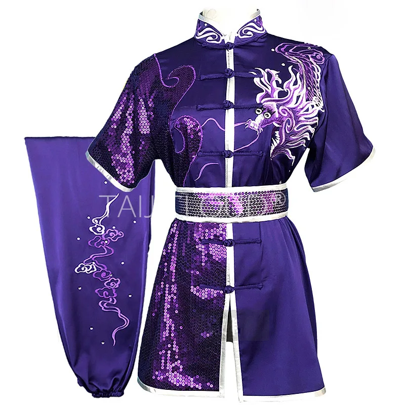 

Kids Martial Arts Performance Costume, Men's Premium Embroidered Changquan Competition Outfit Vibrant Custom Design for Adults