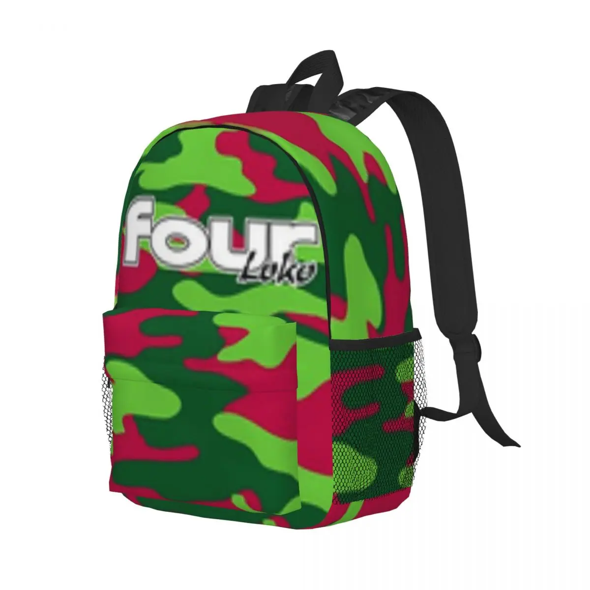 Watermelon Camo 4loko For Girls,kids,boys Large Capacity Student Backpack Cartoon School Backpack 15inch