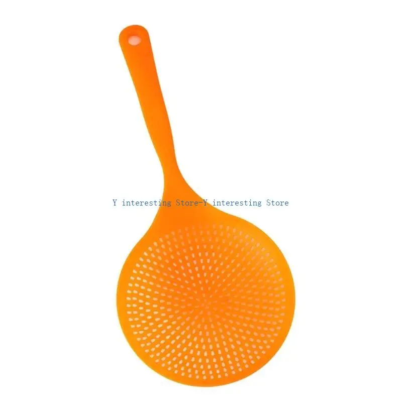 

896A Filter Spoon with Heat Resistant Handle Practical Slotted Strainer Large Plastic Colander for Cooking Enthusiasts