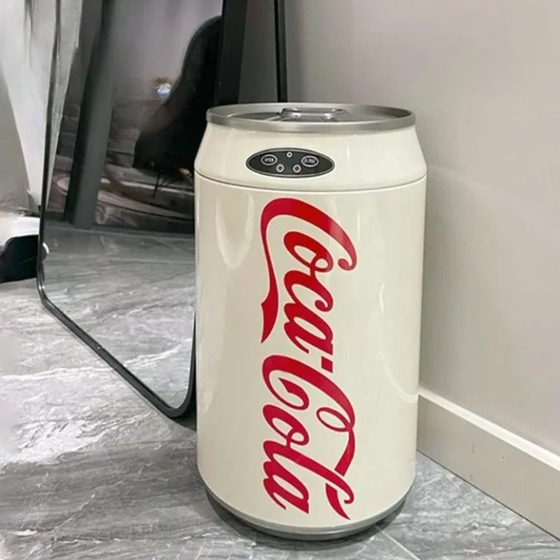Large Capacity Automatic Sensor Trash Can Pop-top Can Creative Smart Trash Basket Kitchen Luxury Touch Less Waste Bin Home Decor