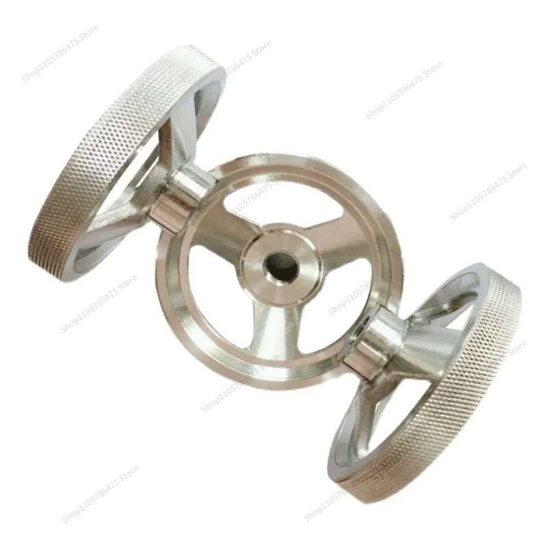 FOR Industrial 304 Stainless Steel Handwheel 304 Handwheel, Roller Lace Handwheel, Machinery, Machine Tool, Square Hole