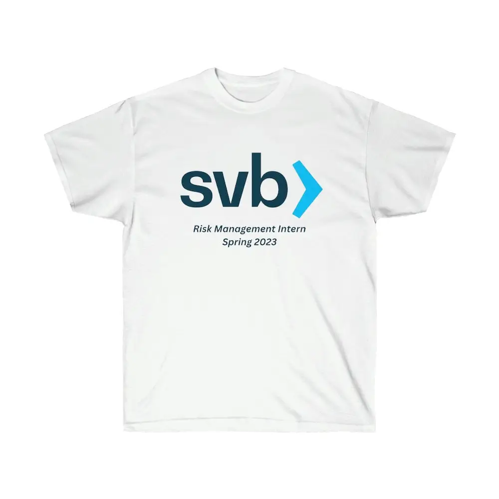 Silicon Valley Bank Risk Management Intern Spring 2023 T Shirt Svb Funny Meme Finance Banking S Tech