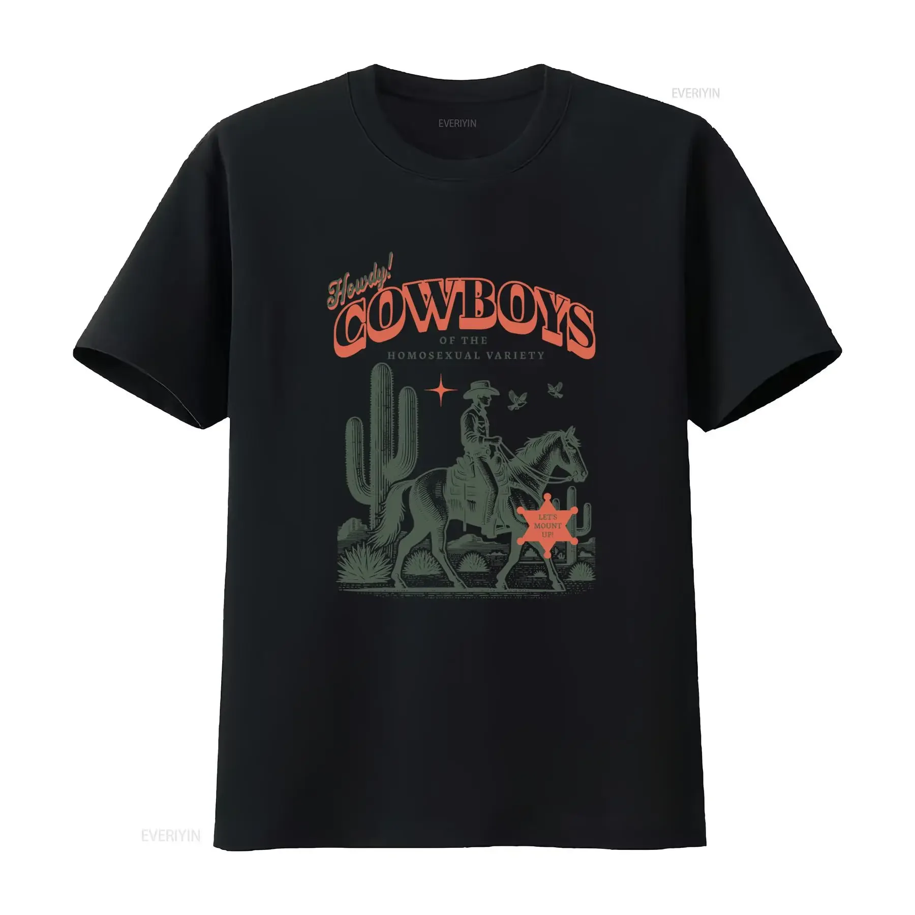 Gay Cowboy T Shirt Queer Pride Howdy Cowboys Of The Homosexual Variety Let s Mount Up Lgbtq Funny Ride Em Mlm vintage Washed